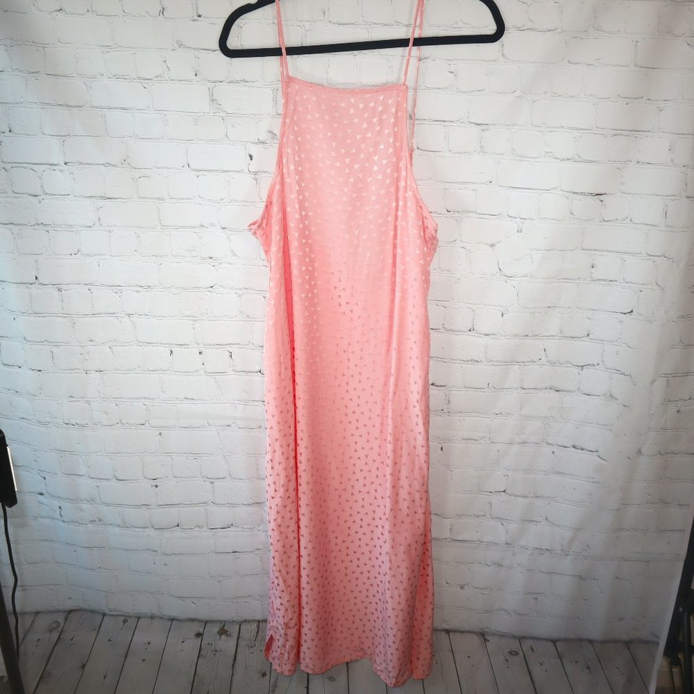 ONIA Melanie Tahiti Pink Floating Triangle Midi Dress Women's Size S-NWT